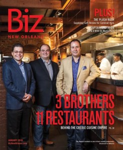 011316 - Biz New Orleans Magazine Cover featuring Zeid